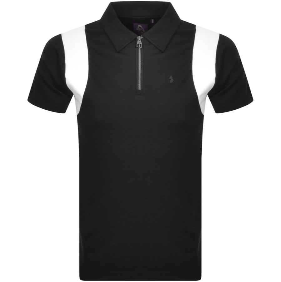 Alternative Image for ProductLuke 1977 Sunshine Half Zip Polo T Shirt Black1